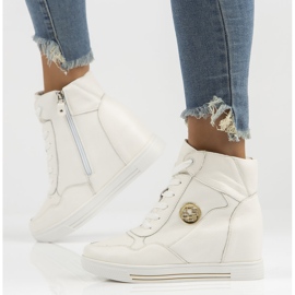 Nahkalenkkarit Filippo DBT3552 / 22 Wh valkoinen 1