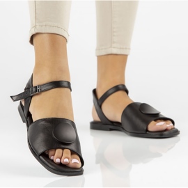 Nahkasandaalit Filippo DS3900 / 22 Bk musta 1