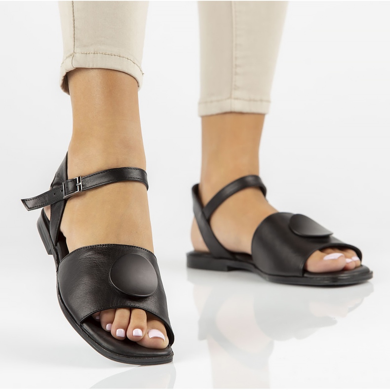 Nahkasandaalit Filippo DS3900 / 22 Bk musta 1