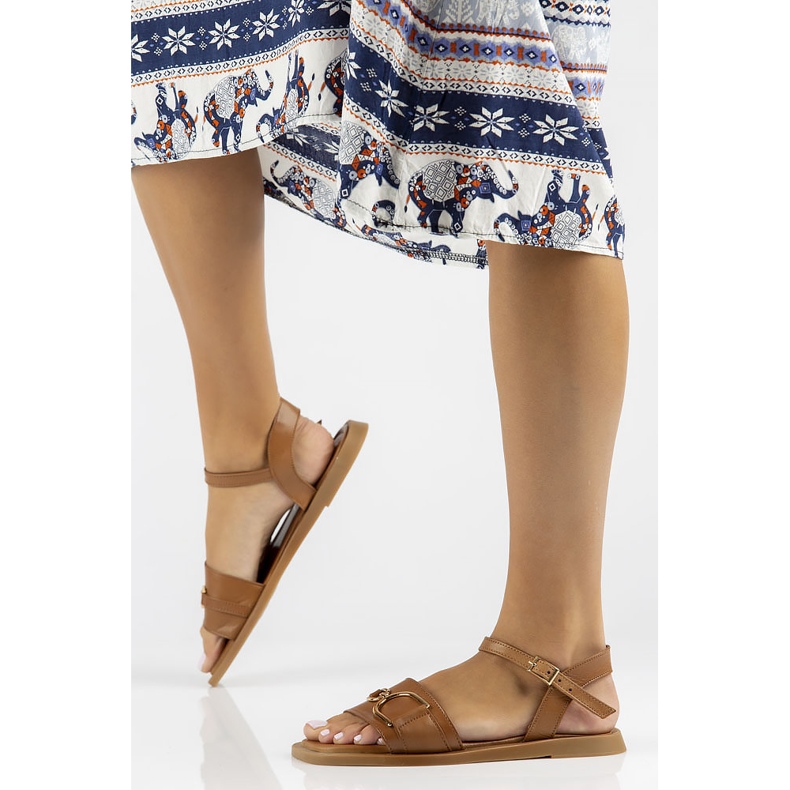 Nahkasandaalit Filippo DS3901 / 22 Br ruskea 1