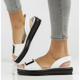 Nahkasandaalit Filippo DS3902 / 22 Wh valkoinen 1