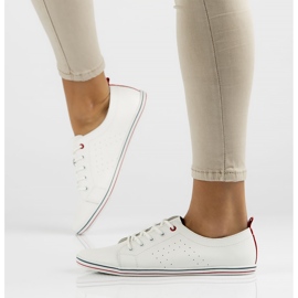 Nahkakengät Filippo DP073 / 22 Wh valkoinen 1