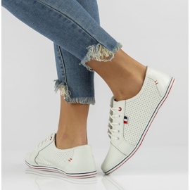 Nahkakengät Filippo DP009 / 22 Wh valkoinen 1