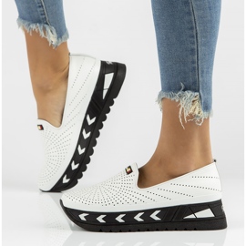 Nahkakengät Filippo DP3906 / 22 Wh valkoinen 1