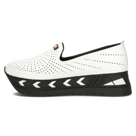 Nahkakengät Filippo DP3906 / 22 Wh valkoinen 2