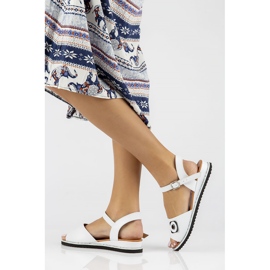 Nahkasandaalit Filippo DS3913 / 22 Wh valkoinen 1