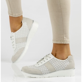 Nahkakengät Filippo DP028 / 22 Wh valkoinen 1