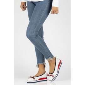 Nahkabalerinat Filippo DP2159 / 22 Wh valkoinen 2