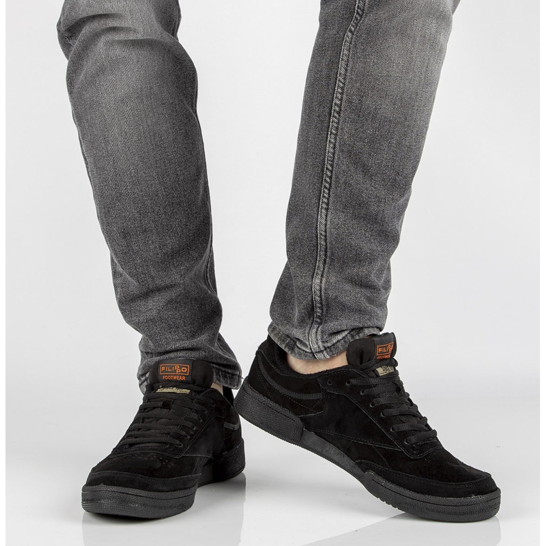 Nahkakengät Filippo MSP2123 / 22 Bk mustat 2