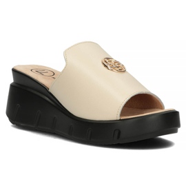 Nahkaiset tossut Filippo DK3596 / 22 Beige 2