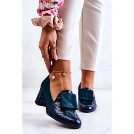 PA2 Diana Green Suede Snakeskin pumput vihreä 1