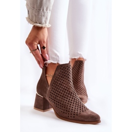 Suede Openwork Boots Lewski Shoes 3165 maaveluuri monivärinen 1