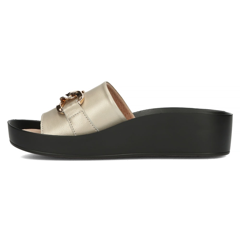 Nahkaiset tossut Filippo DK3590 / 22 Go golden kultainen 4