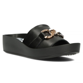 Nahkaiset tossut Filippo DK3590 / 22 Bk mustat 3