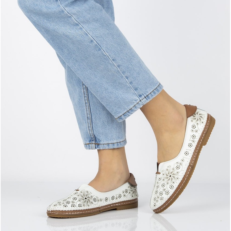 Nahkakengät Filippo DP1224 / 20 Wh valkoinen 1