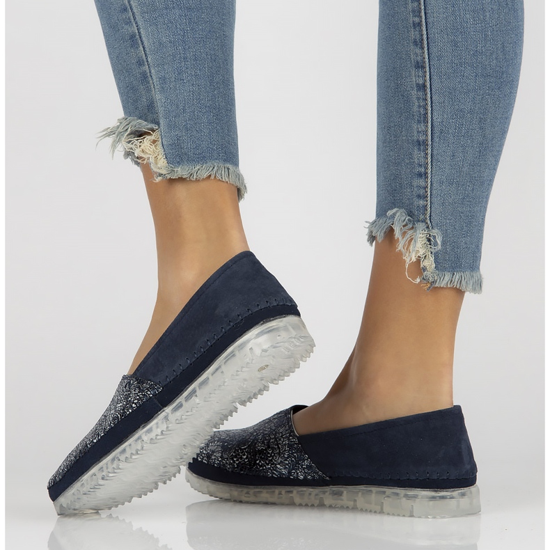 Nahkakengät Filippo DP2147 / 22 Nv laivastonsininen 2