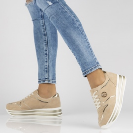 Nahkalenkkarit Filippo DP3682 / 22 Beige 2