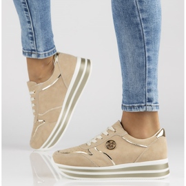 Nahkalenkkarit Filippo DP3682 / 22 Beige 1