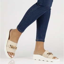 Nahkaiset tossut Filippo DK3597 / 22 Beige 1