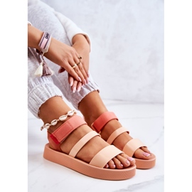 Tuoksuvat kumisandaalit tarranauhalla ZAXY HH285288 oranssi 2