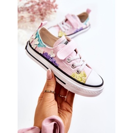 PA1 Lasten tennarit Kangasprintti Pink Buster vaaleanpunainen 1