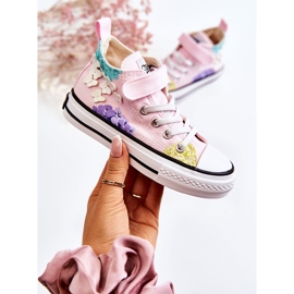 PA1 Korkeatasoiset lasten kankaiset tennarit, printti Pink Dorry vaaleanpunainen 1