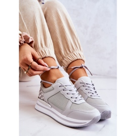 PG1 Naisten klassiset urheilukengät Wedge Grey Advanced -värillä hopea harmaa 1