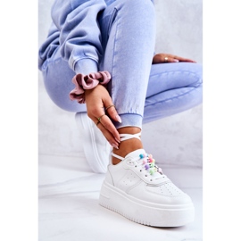 PS1 Naisten sidottu urheilukengät tennarit Valkoinen Manila 1