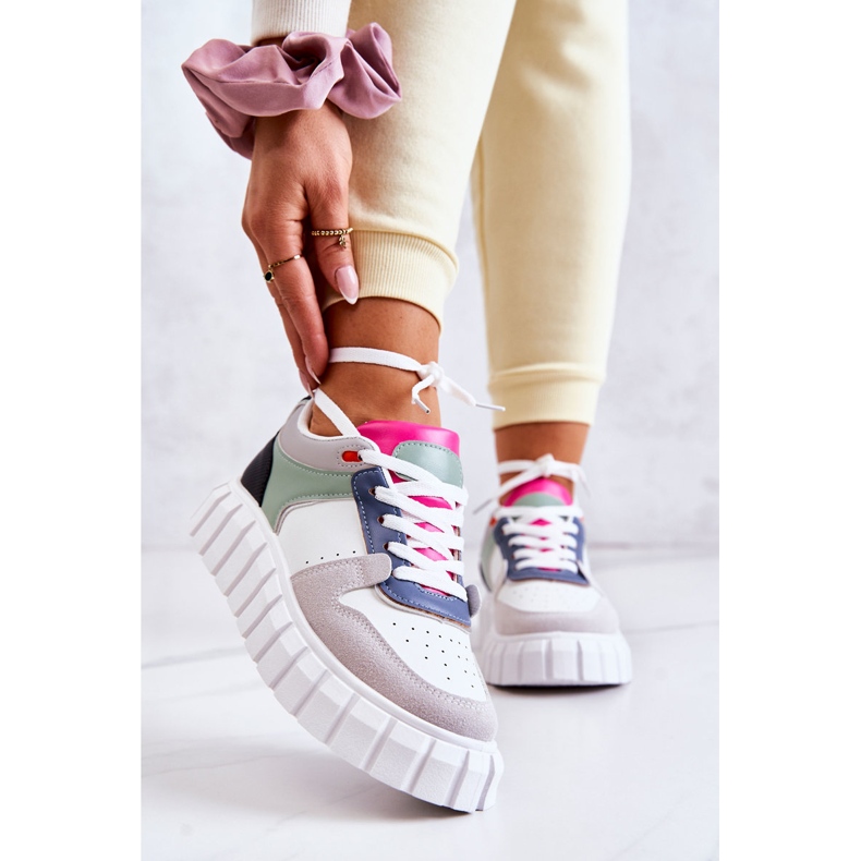 PS1 Naisten urheilukengät, valkoinen-harmaa Florentine vihreä 2