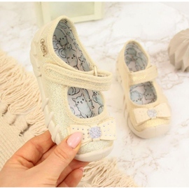 Balerina Girls tossut tarranauhalla beige Befado 1