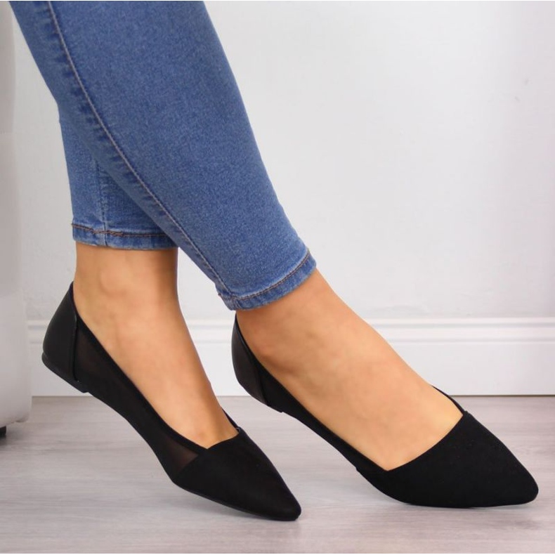 Naisten balerinat Spitz Black Lakes musta 2