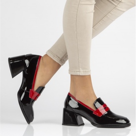 Nahkapumput Filippo DP3727 / 22 Bk musta punainen 1