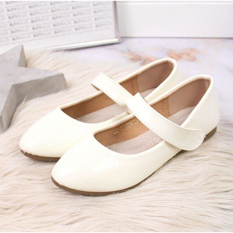 Tyttöjen balerinat tarranauhalla Valkoinen Potocki 2