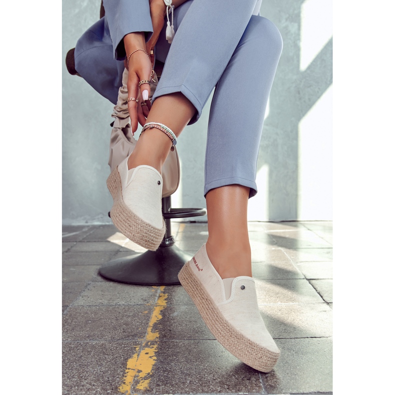 Cross Jeans Naisten espadrillit on The Platform Cross Farkut JJ2R4014C beige 1