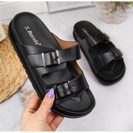 Everlast Kumiset varvastossut, joissa soljet musta S.Barskissa 1