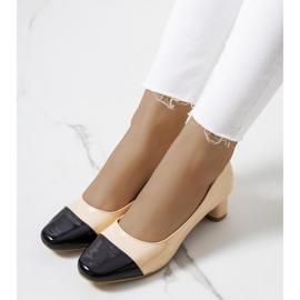 Beige Dikra naisten pumput musta 1