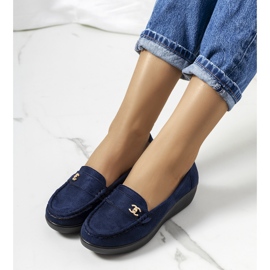 Tummansiniset loaferit Stapper-kiilassa tummansininen 1