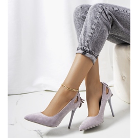 Harmaat korkokengät koristeellisilla Anthe-leikkauksilla 1