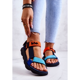 Naisten urheilusandaalit Lee Cooper LCW-22-34-0953L Multicolor tummansininen sininen oranssi 1