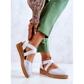 Naisten muodikkaat espadrillit Big Star JJ276036 valkoinen 1