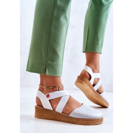 Naisten muodikkaat espadrillit Big Star JJ276036 valkoinen 2