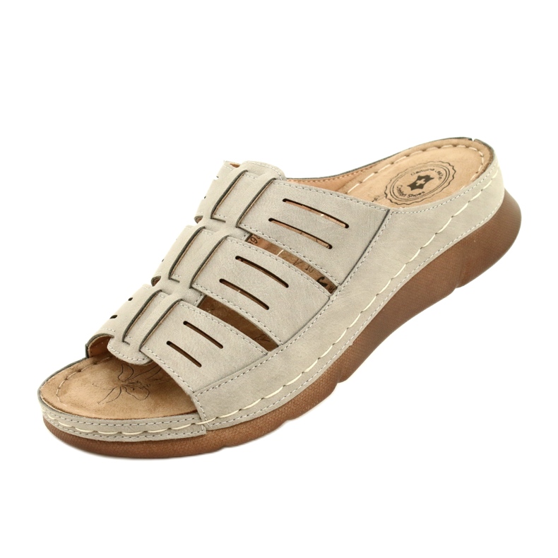 Evento Naisten flip flops, jossa on avoimia tapahtumia 22SD98-4536 harmaa kuvio 4