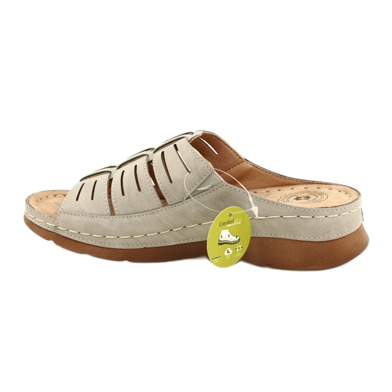 Evento Naisten flip flops, jossa on avoimia tapahtumia 22SD98-4536 harmaa kuvio 2