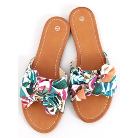 Lotos Beige kukkakuvioiset tossut monivärinen 1