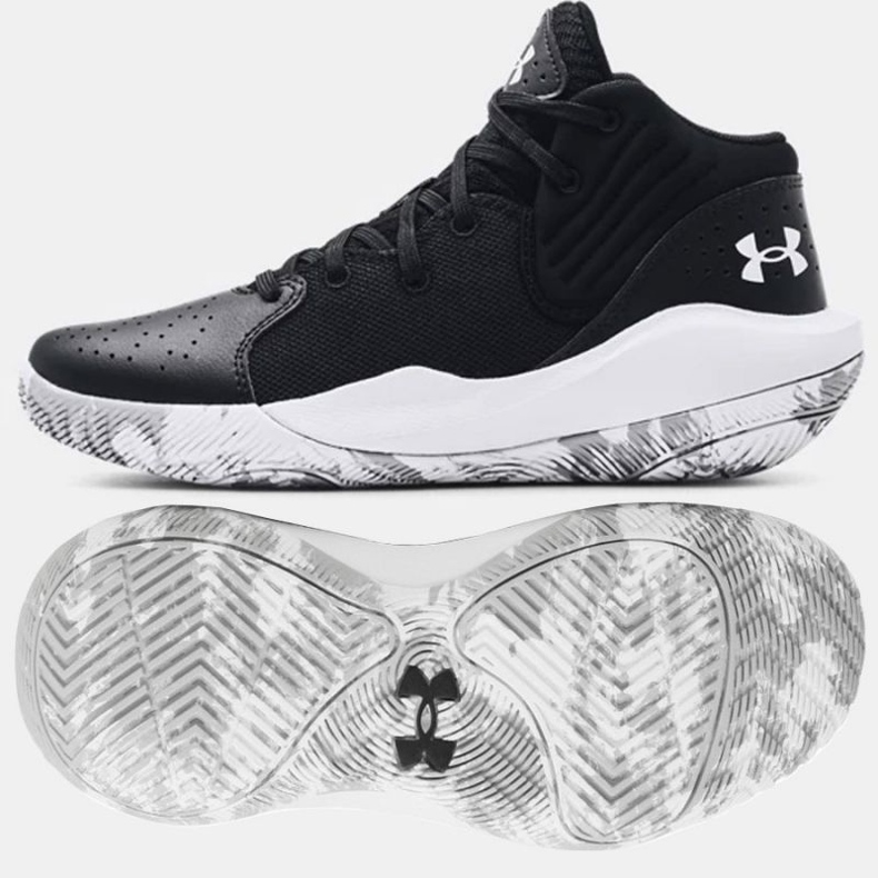 Under Armour Gs Jet '21 Jr 3024794 001 koripallokenkä musta musta 1