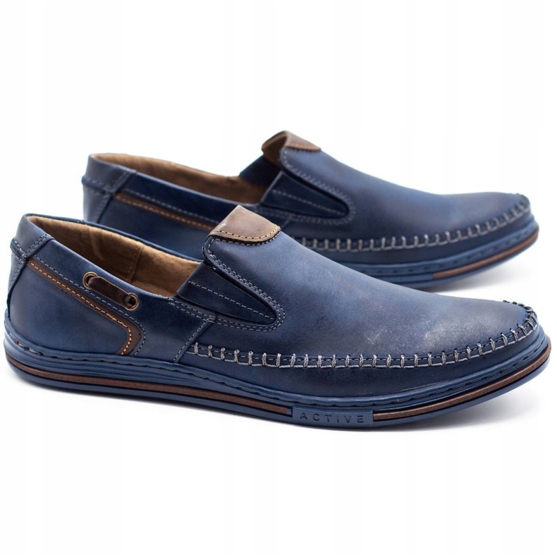 Polbut Miesten kengät Loaferit 09 tummansininen 2