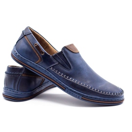 Polbut Miesten kengät Loaferit 09 tummansininen 3