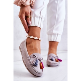 PS1 Naisten harmaat Wilessa-mokkanahkahousut 1