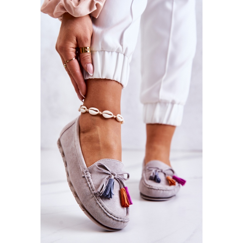 PS1 Naisten harmaat Wilessa-mokkanahkahousut 1