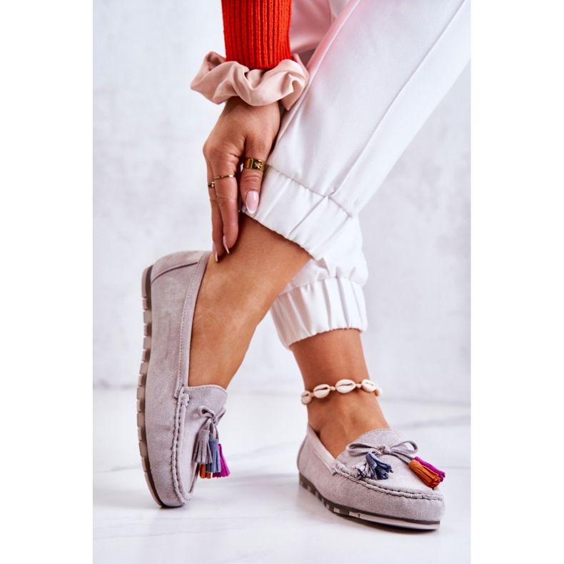 PS1 Naisten harmaat Wilessa-mokkanahkahousut 2